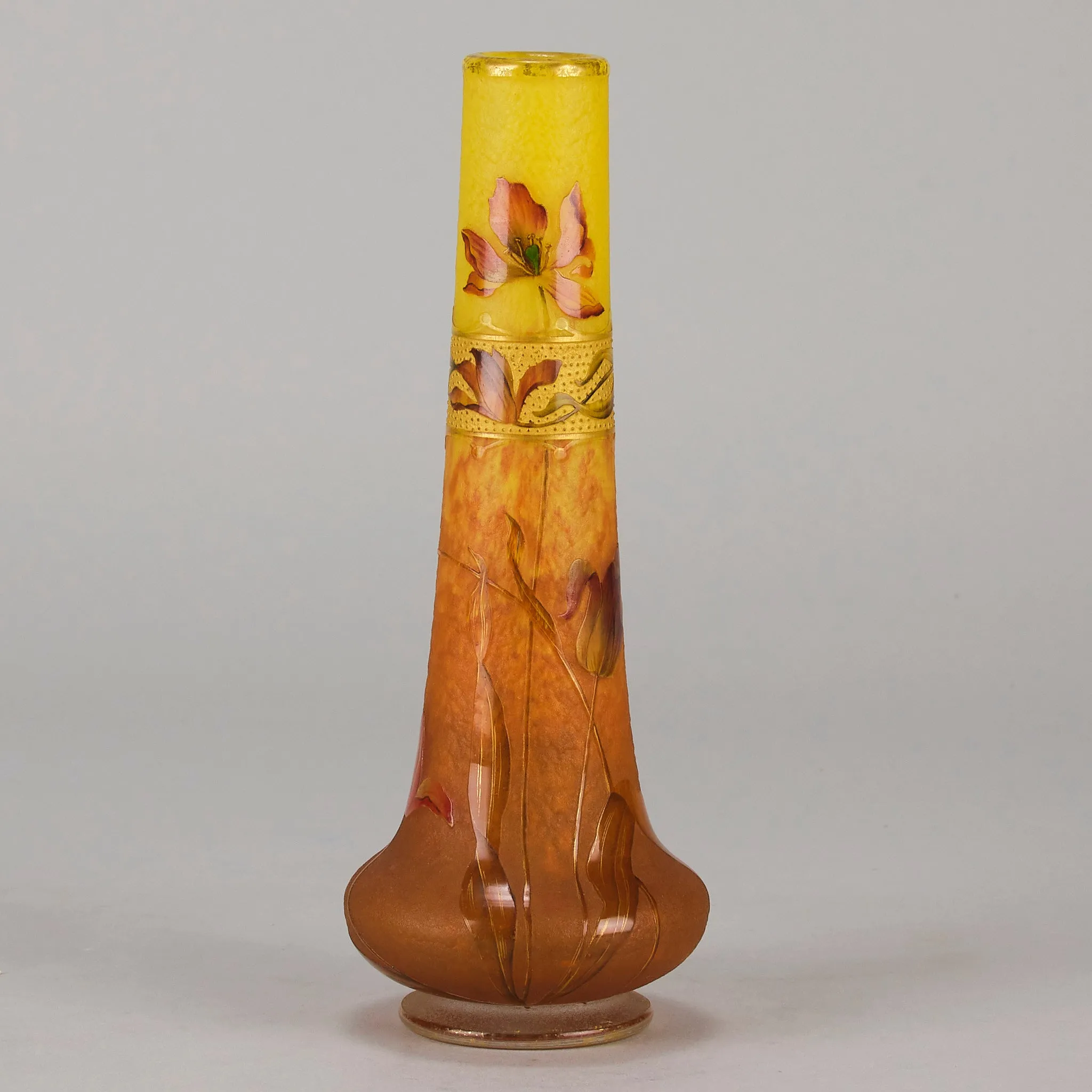 "Poppy Vase" by Daum Frères