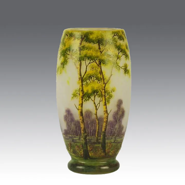 "Summer Landscape" Vase by Daum Frères