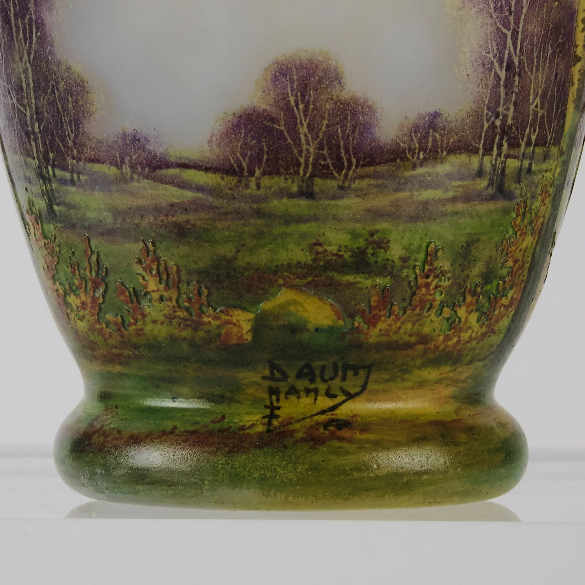 "Summer Landscape" Vase by Daum Frères