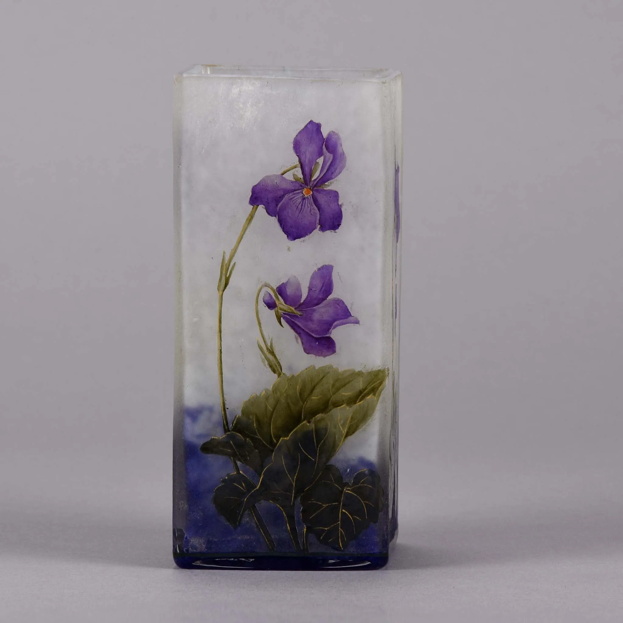 "Violettes Vase" by Daum Frères