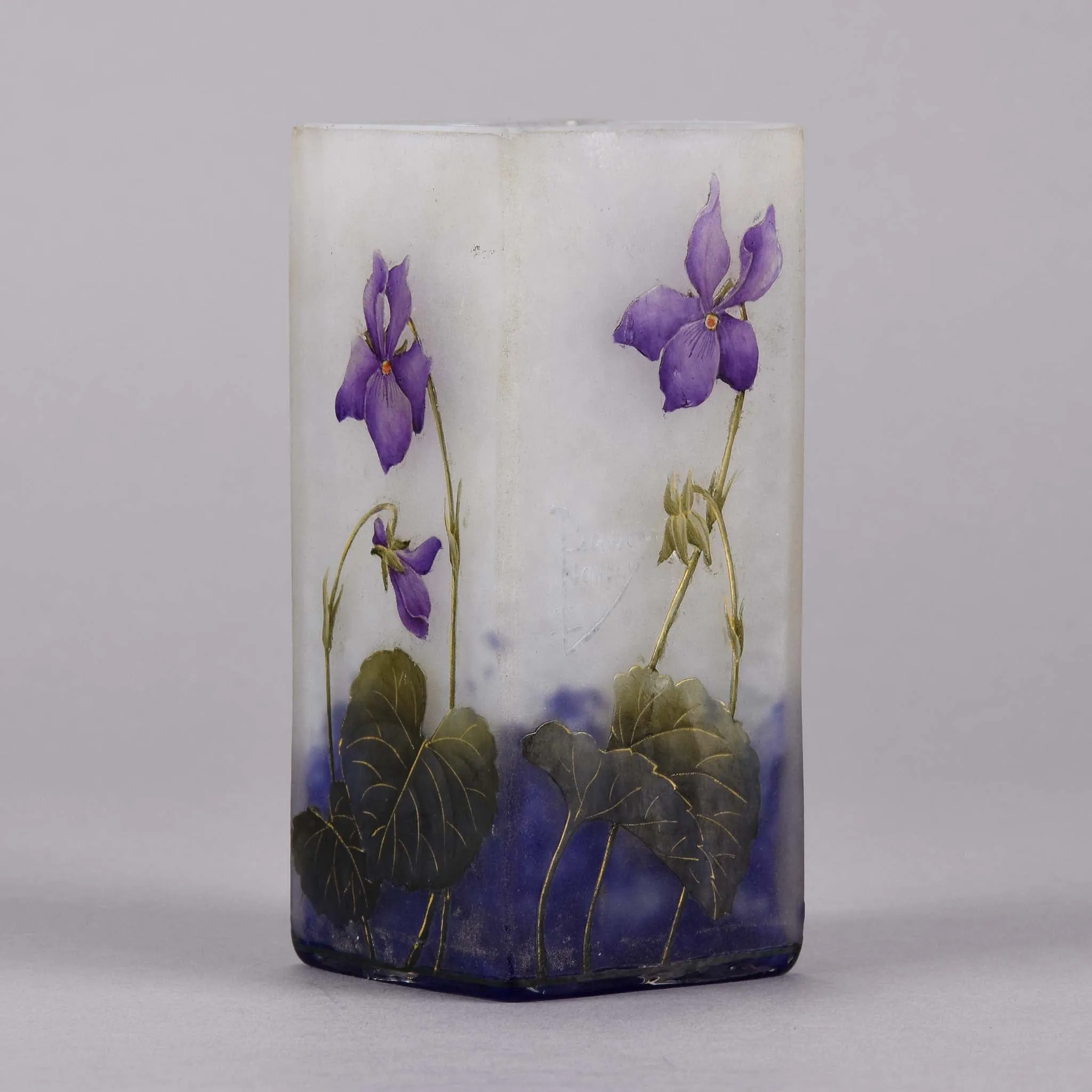 "Violettes Vase" by Daum Frères