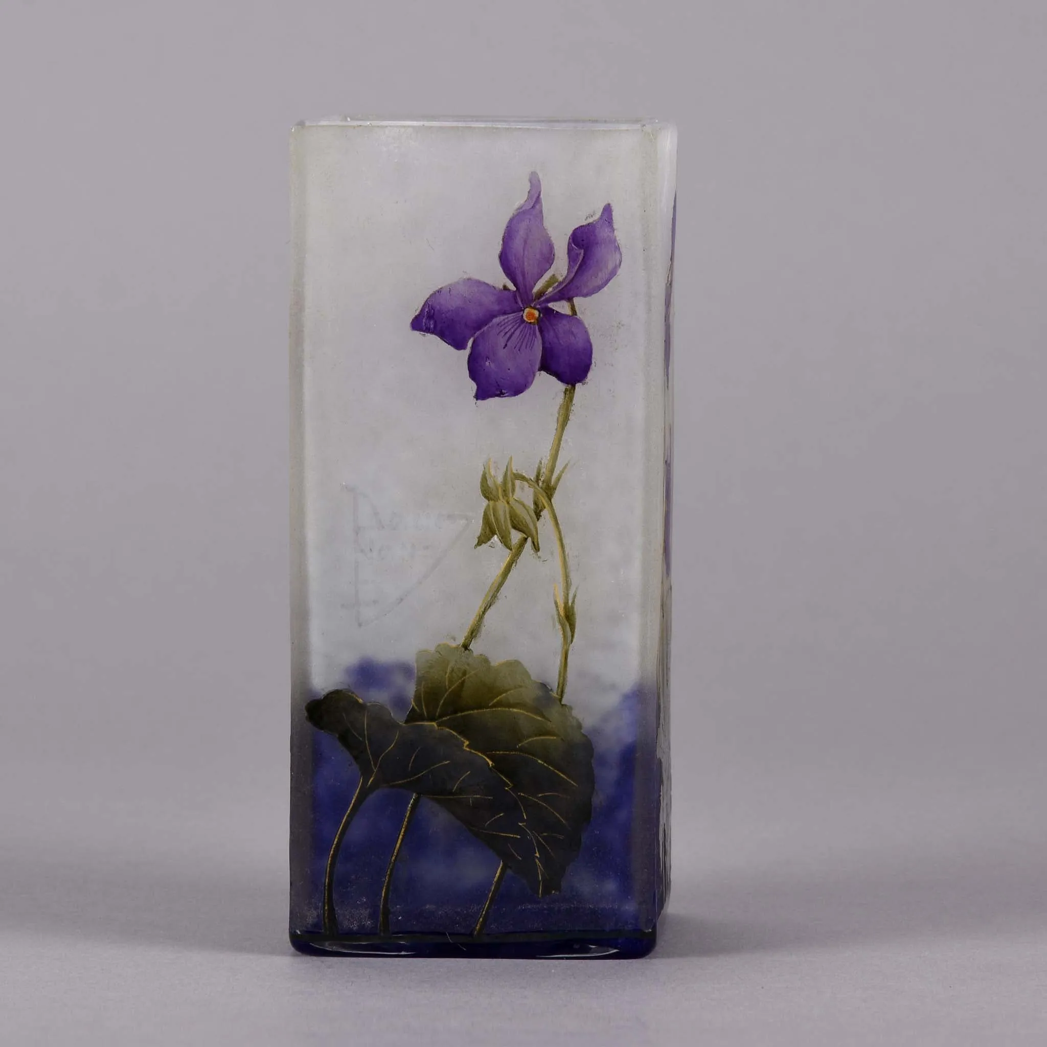 "Violettes Vase" by Daum Frères