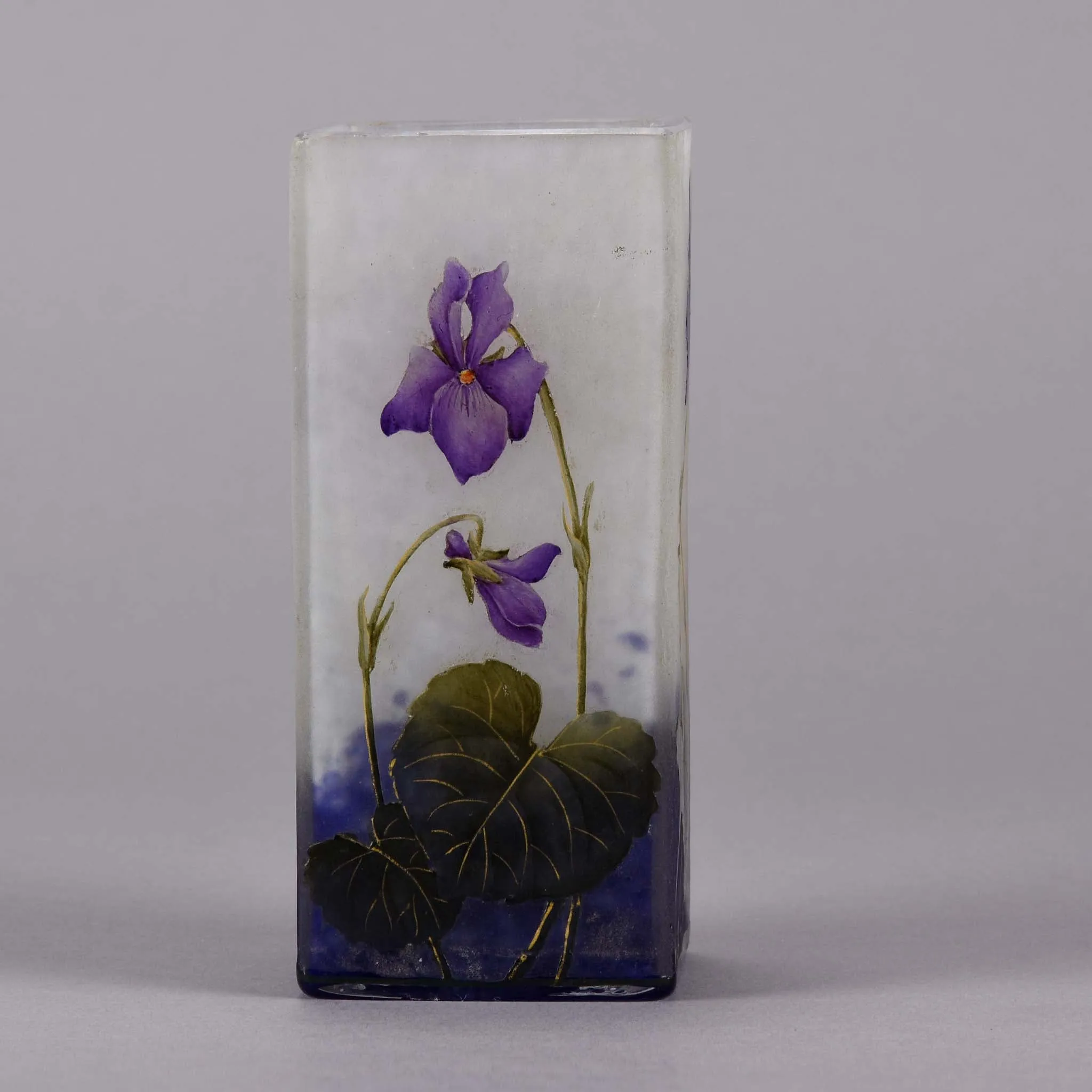 "Violettes Vase" by Daum Frères