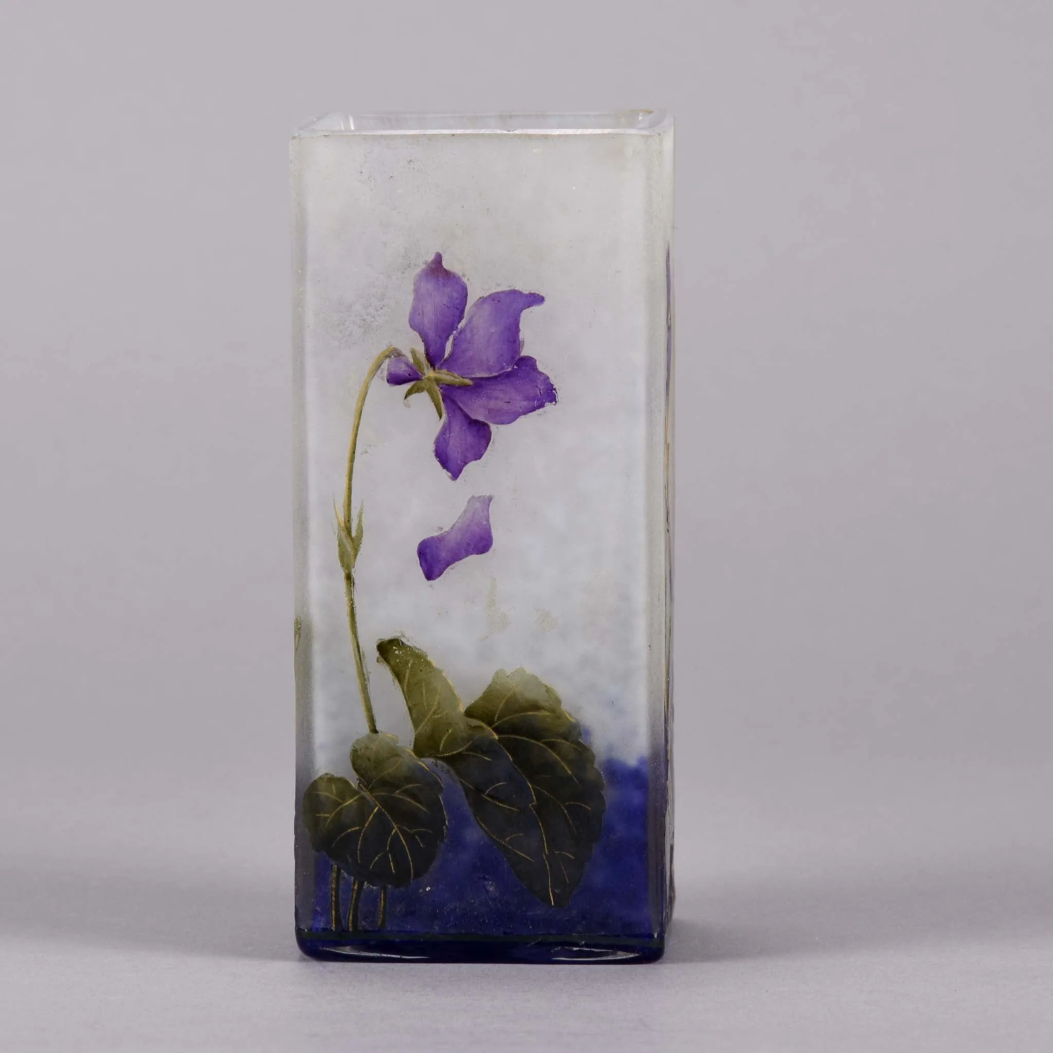 "Violettes Vase" by Daum Frères