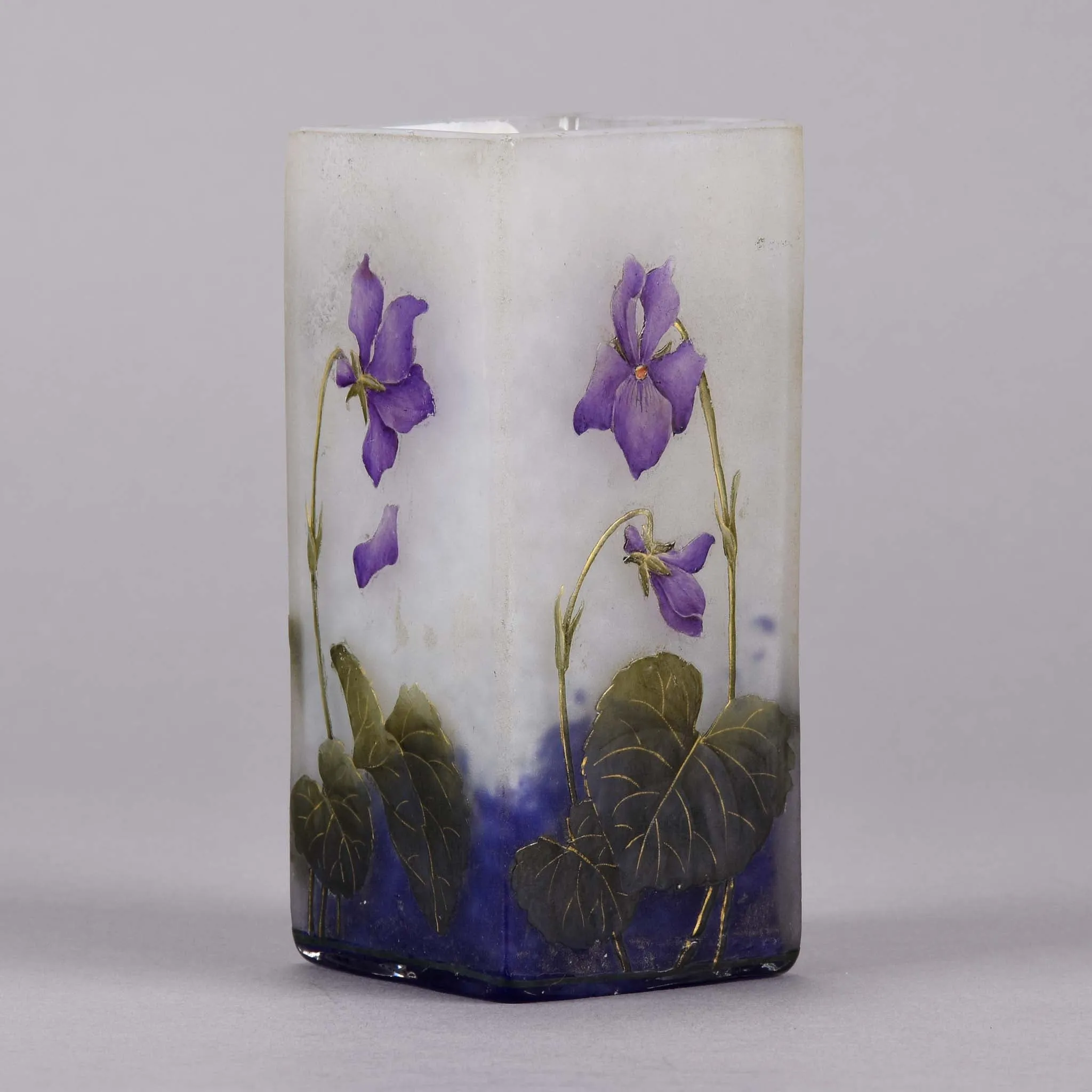 "Violettes Vase" by Daum Frères