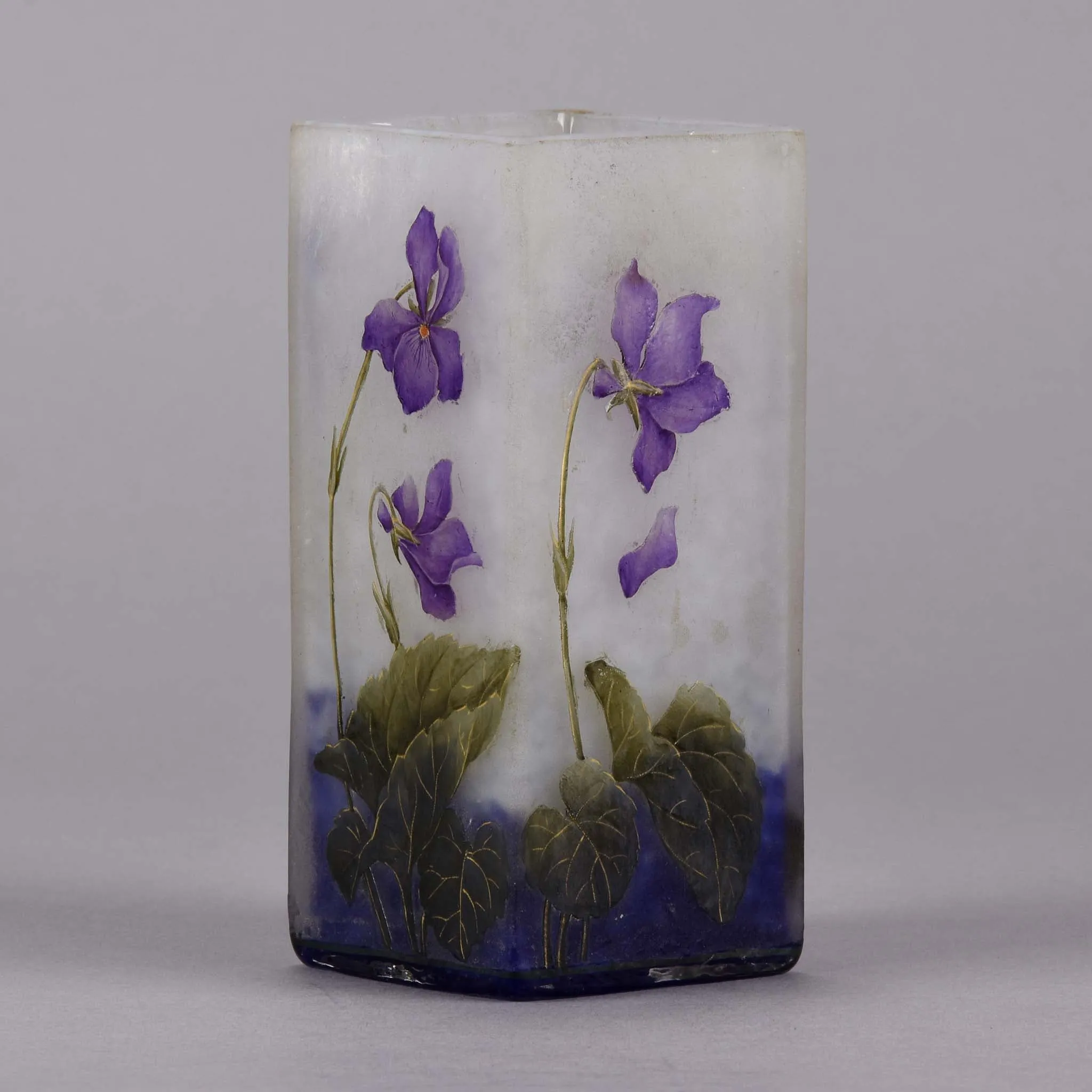 "Violettes Vase" by Daum Frères