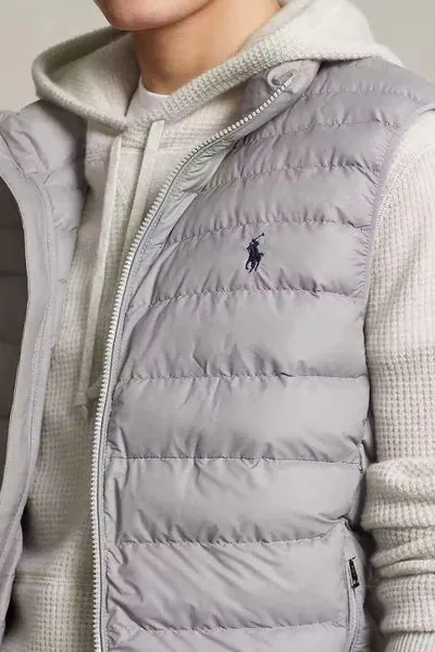 Ralph Lauren PolyFill Packable Quilted Vest | Light Grey