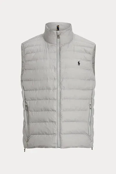 Ralph Lauren PolyFill Packable Quilted Vest | Light Grey