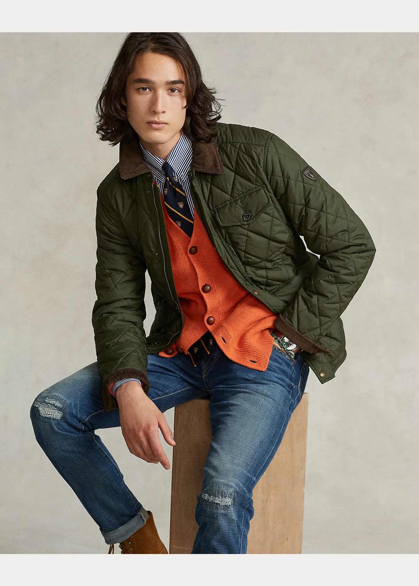 Ralph Lauren The Beaton Quilted Jacket | Company Olive