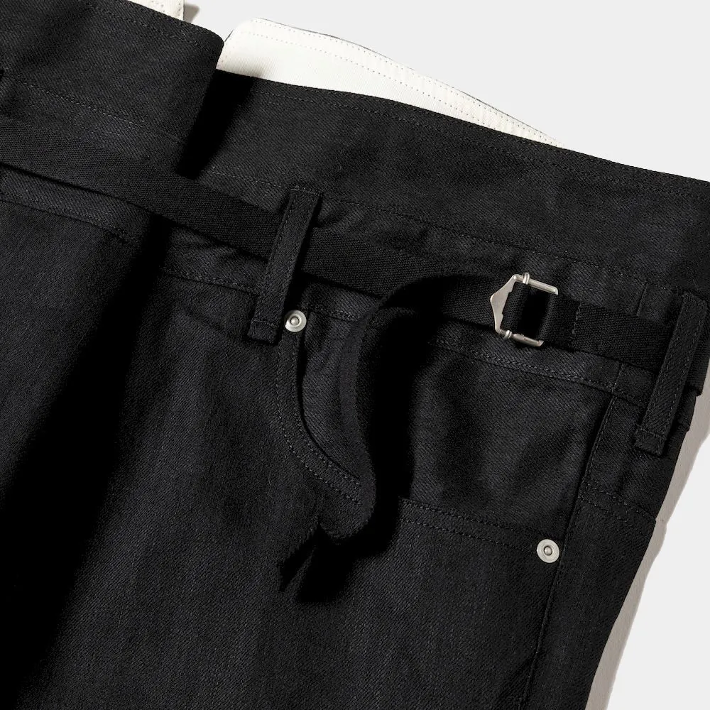 Raw Denim Wrap PT (Off Black)/MW-PT23207