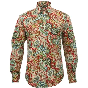 Regular Fit Long Sleeve Shirt - Bohemian Paisley