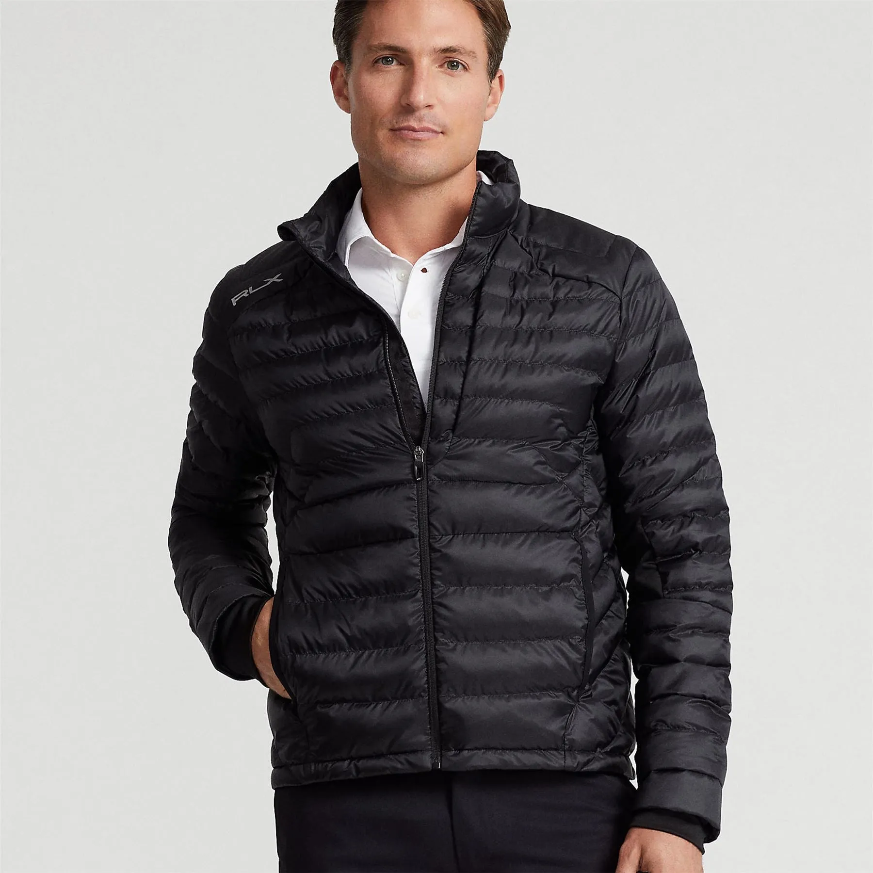 RLX Poly Ripstop Pivot Bomber Jacket Polo Black - AW23