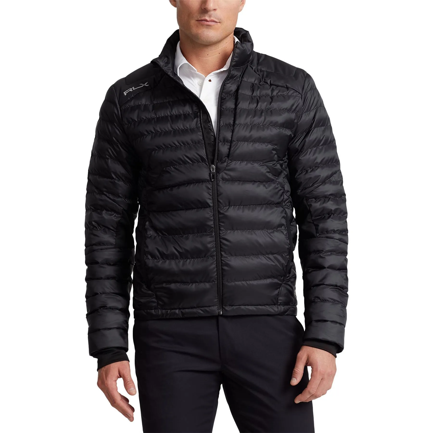 RLX Poly Ripstop Pivot Bomber Jacket Polo Black - AW23