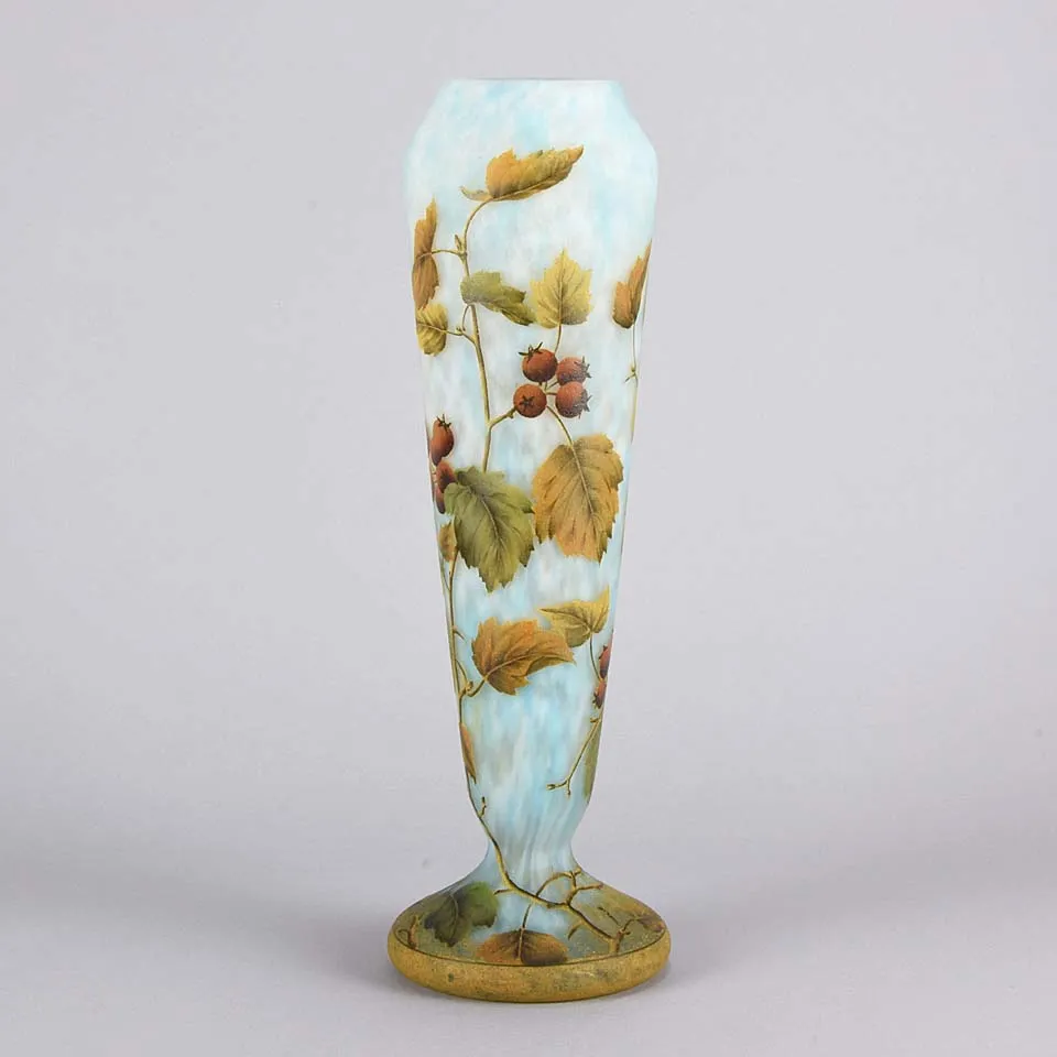 Rosehips Vase by Daum Freres