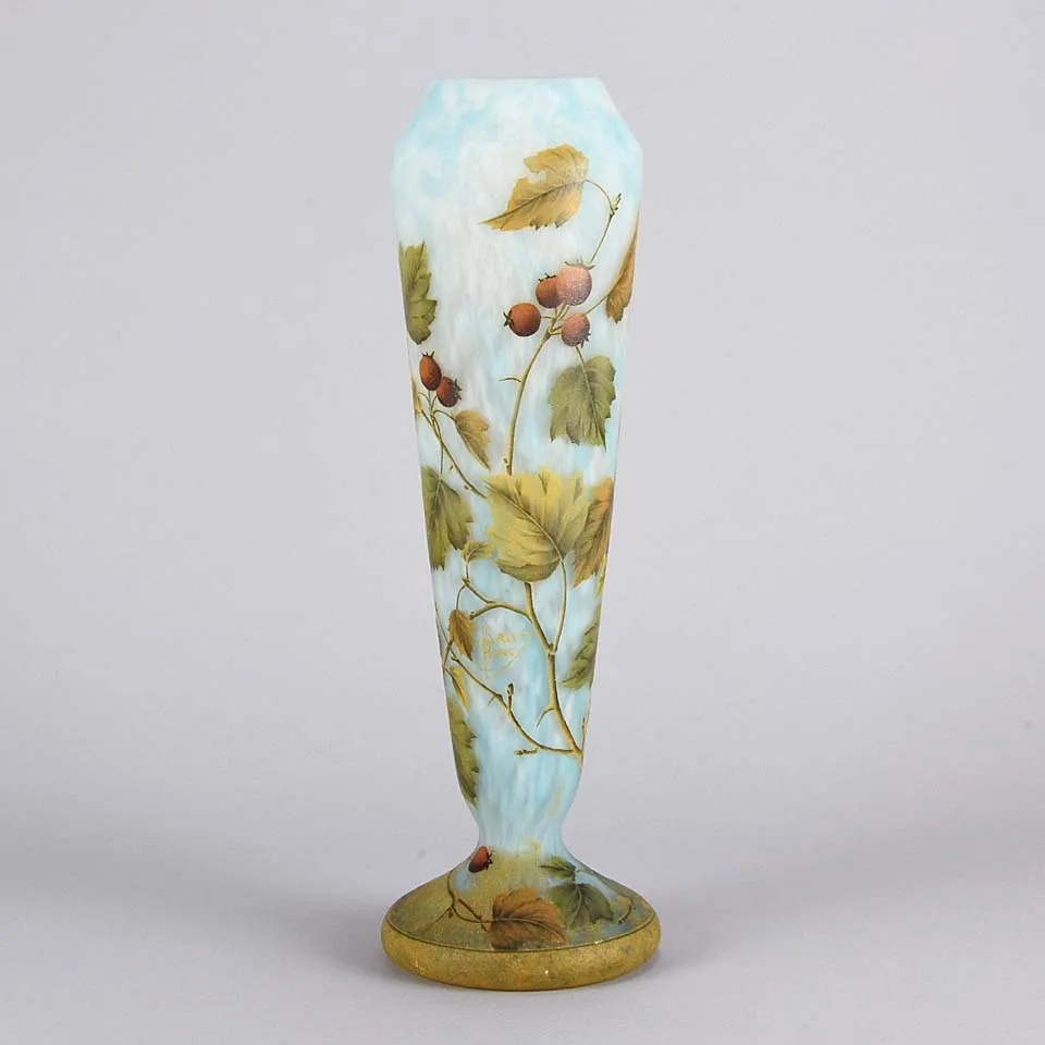 Rosehips Vase by Daum Freres