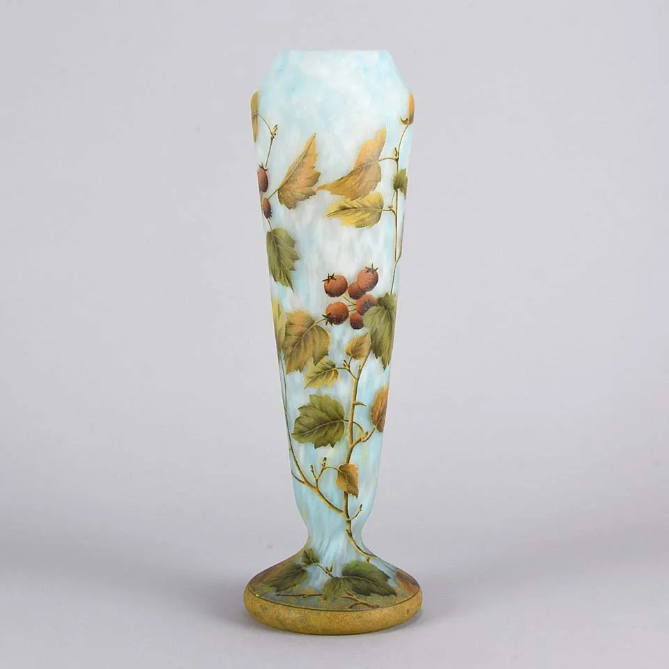 Rosehips Vase by Daum Freres