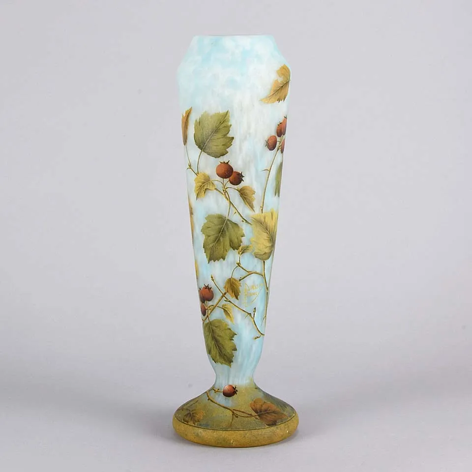 Rosehips Vase by Daum Freres