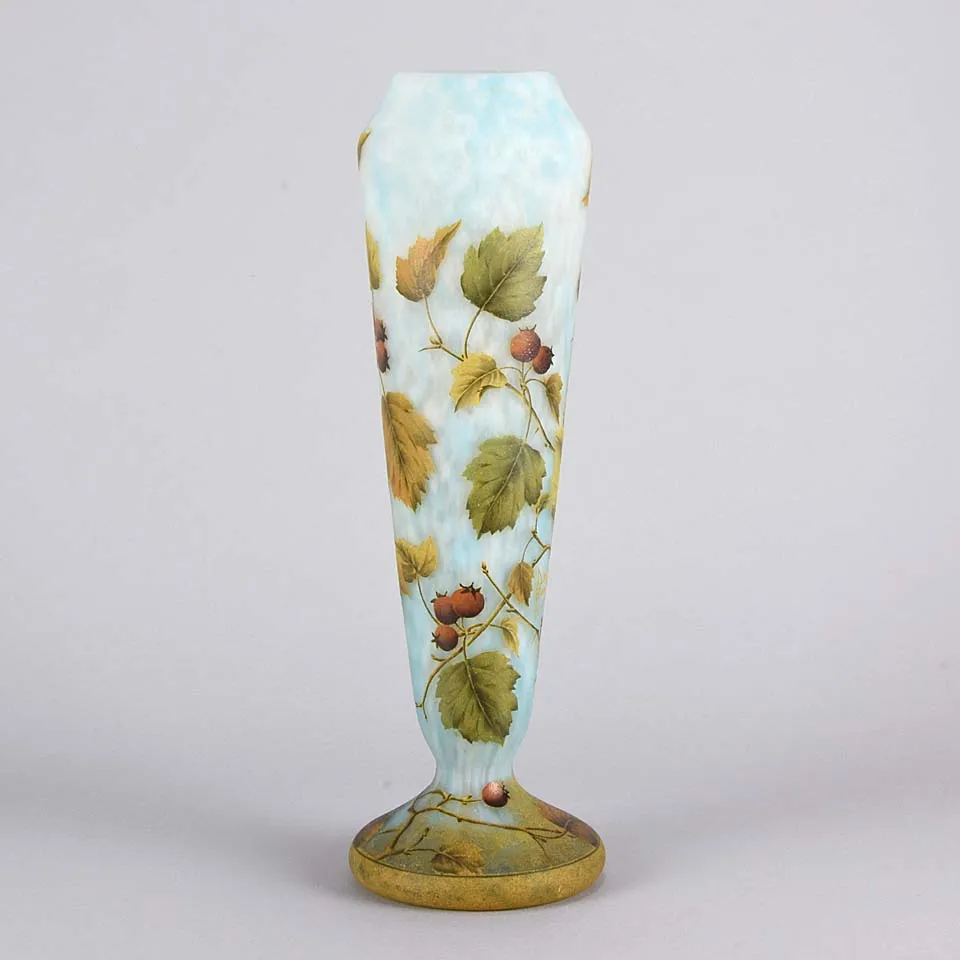 Rosehips Vase by Daum Freres