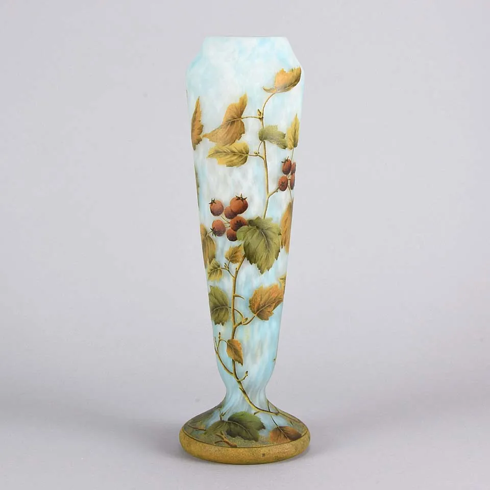 Rosehips Vase by Daum Freres