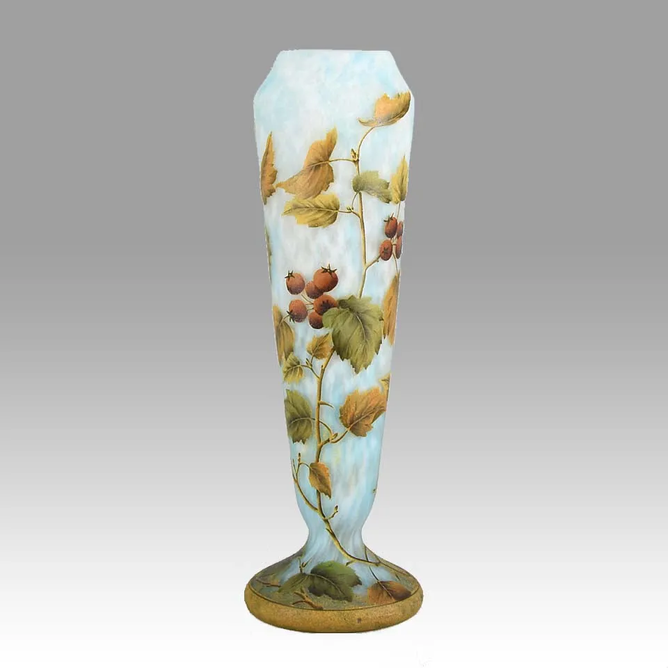 Rosehips Vase by Daum Freres