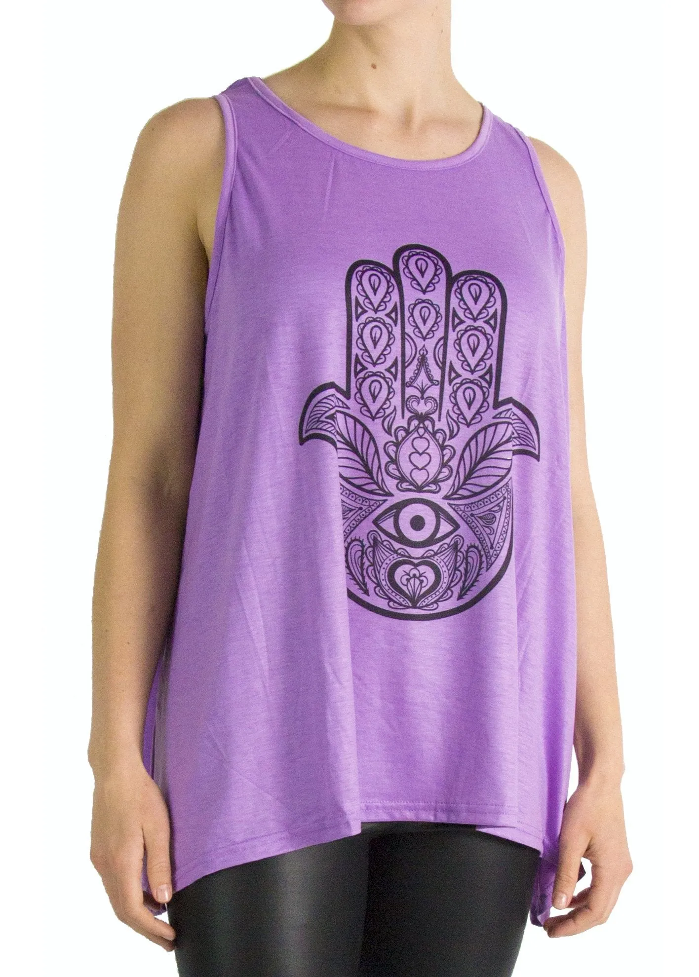 Sakkas Juliana Womens Summer Sleeveless Tank Top Printed Dashiki Jersey Knit