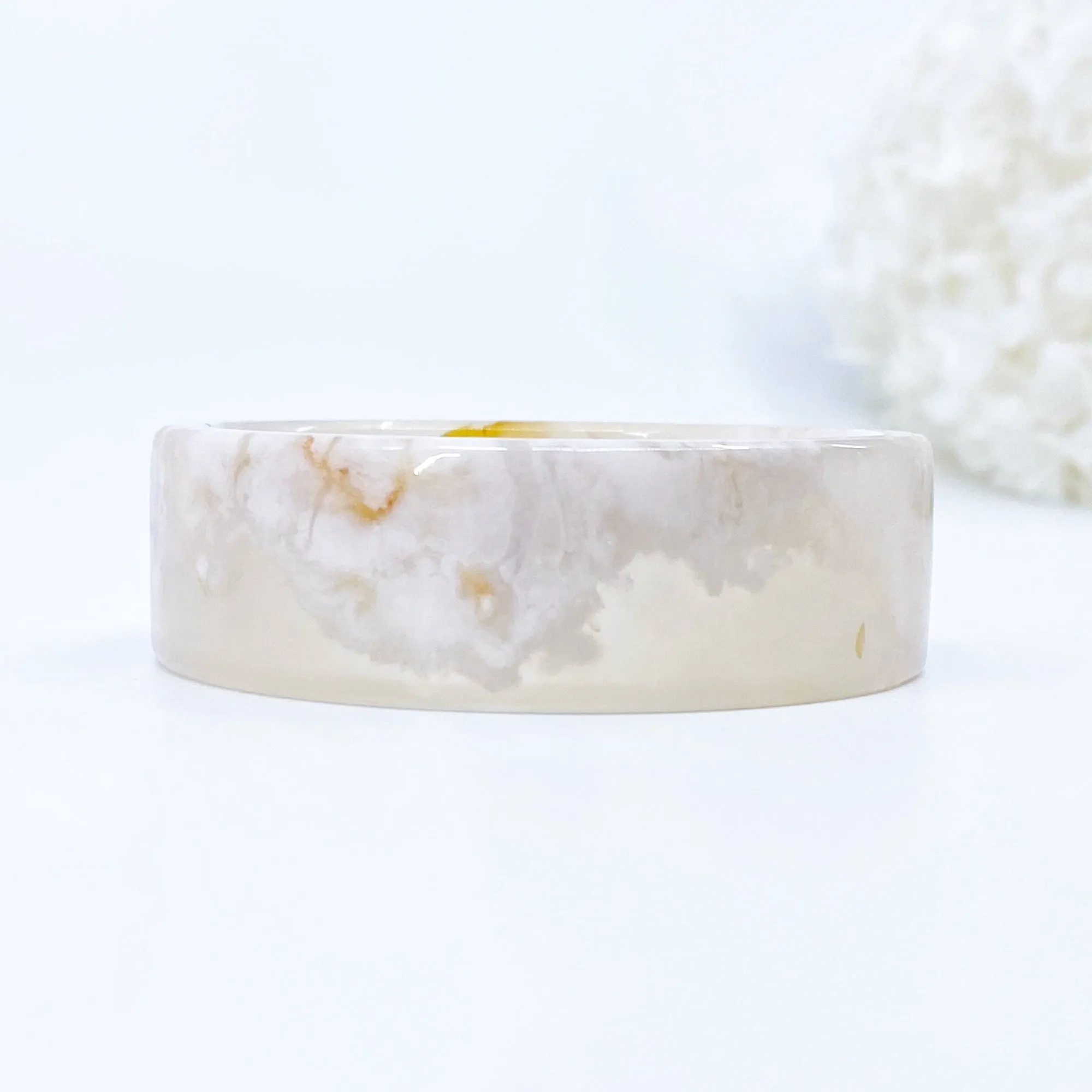 Sakura Agate Stone Bangle