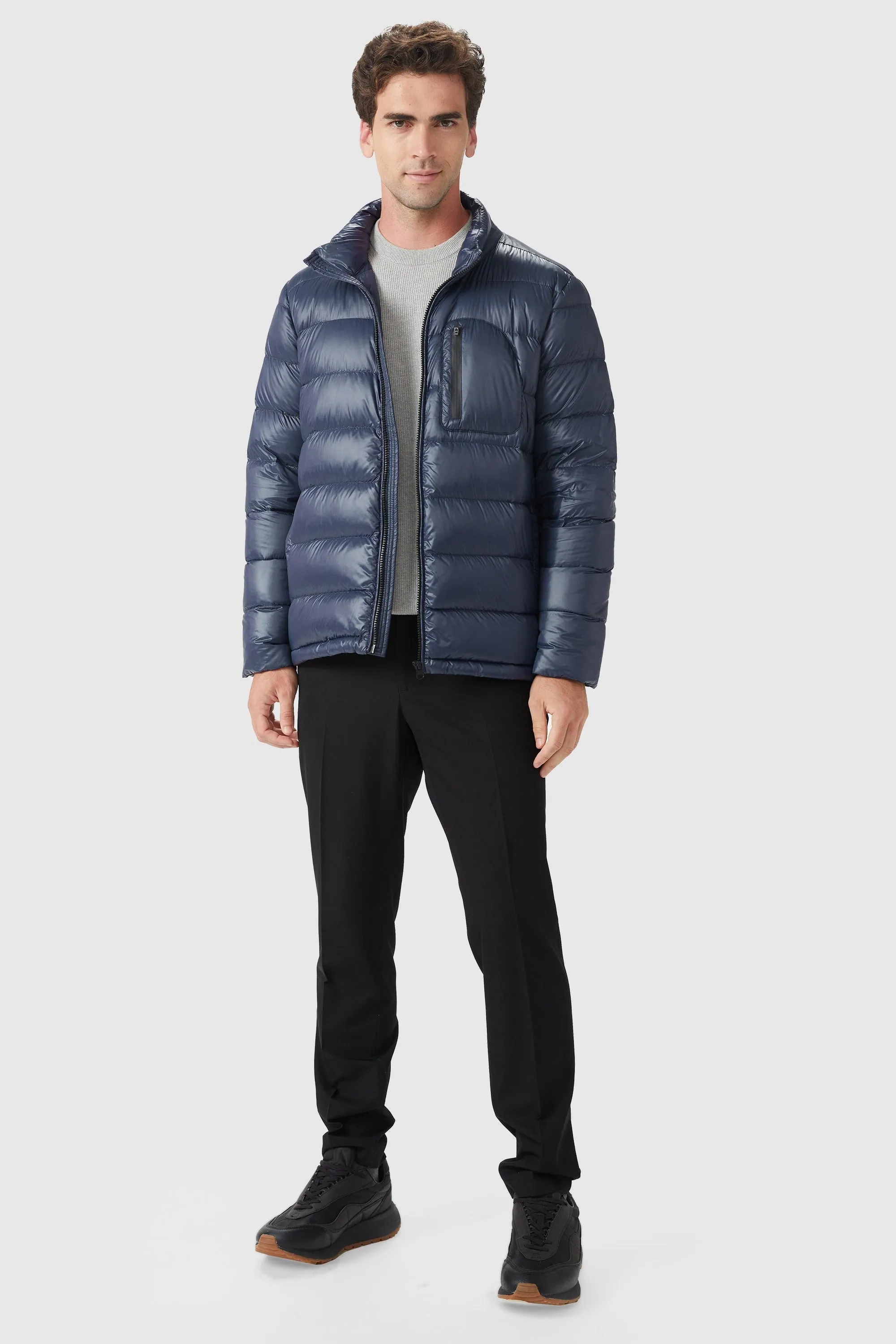 Short Lightweight Bomber Down Coat