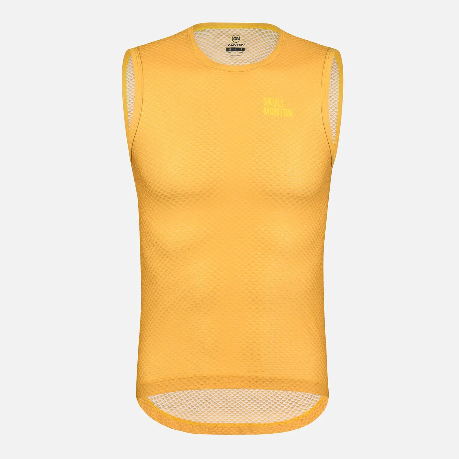 Skull Monton Cycling Base Layer Mens Monday Yellow