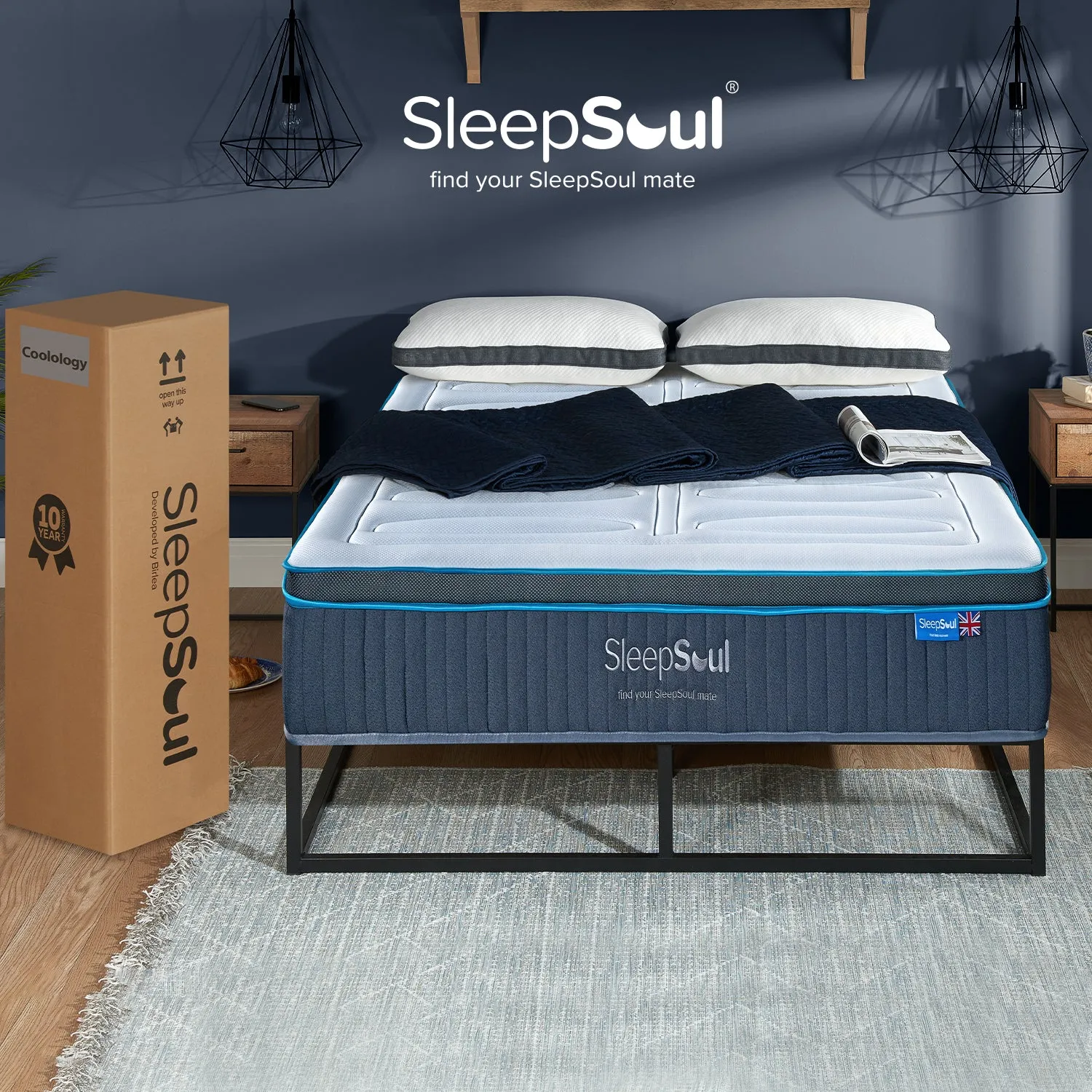 SleepSoul Coolology 1200 Pocket Cool Gel Mattress 100X200