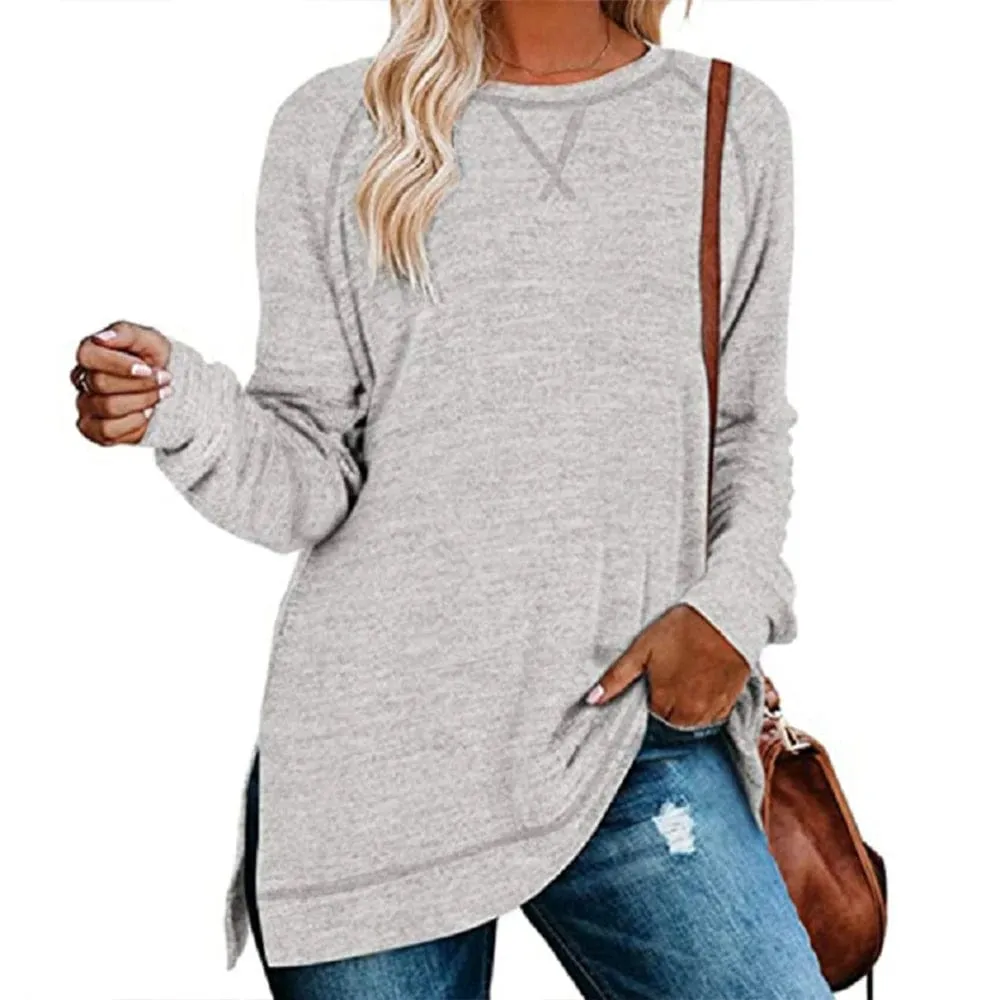 Solid Color Casual Long Sleeve Shirt