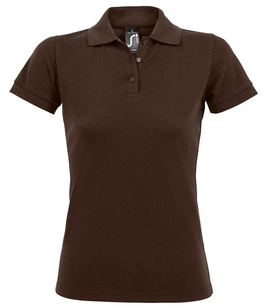 SOL'S Prime Poly/Cotton Pique Polo Shirt (Ladies) - Dark Colours