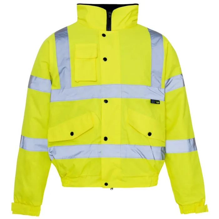 Supertouch Mens Hi-Vis Class 3 Standard Storm Bomber Jacket