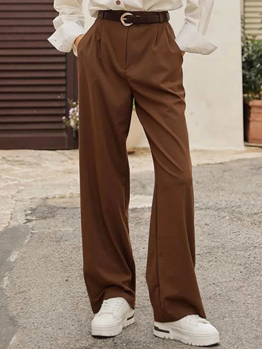 TAVIMART  -  Suit Pants For Women Wide Leg Pants Elegant Ladies Work Clothes Business Pants Tailored Women Trousers Pantalon Sastre Mujer