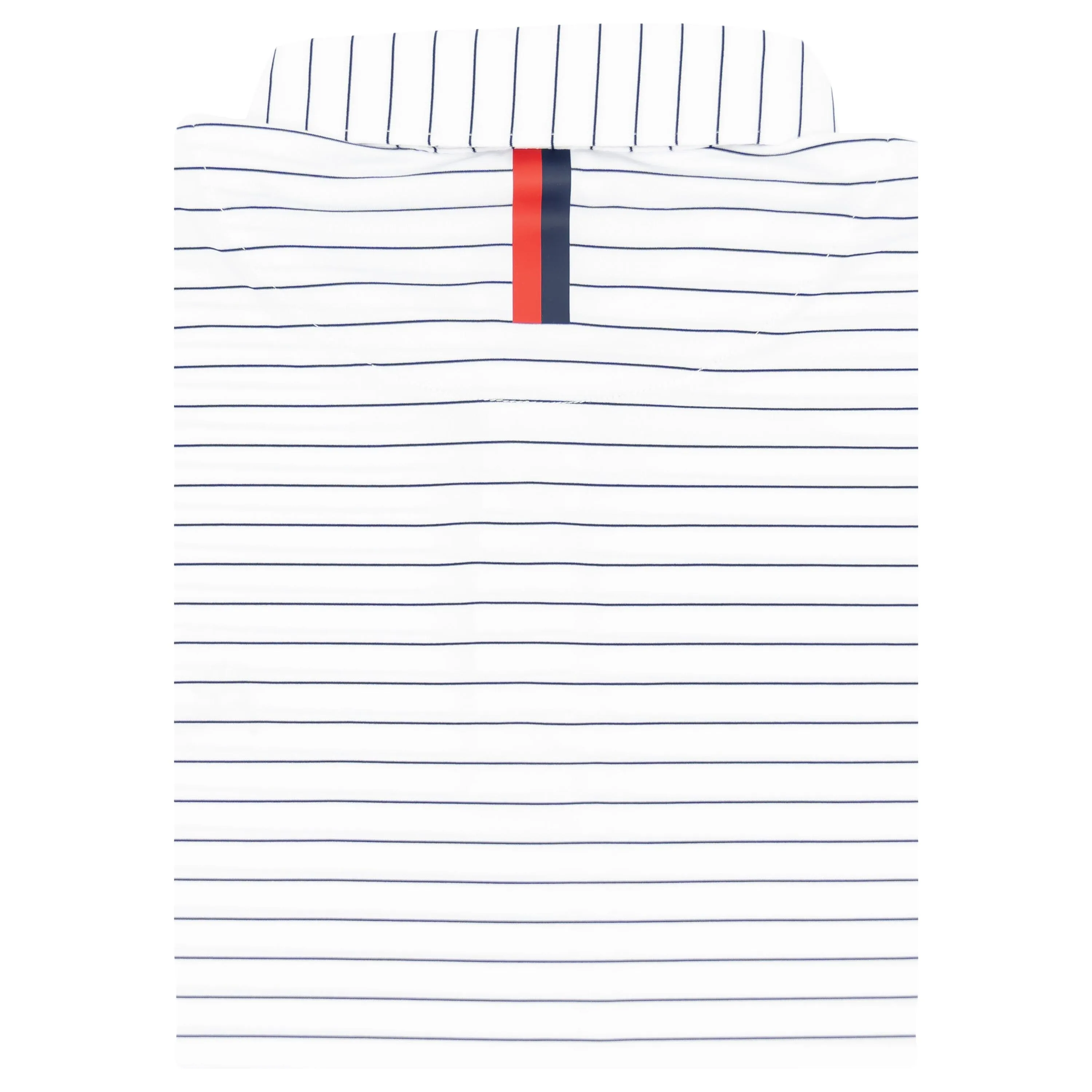 The Captain Stripe | Performance Polo | The Captain Stripe - White/Fleet Navy