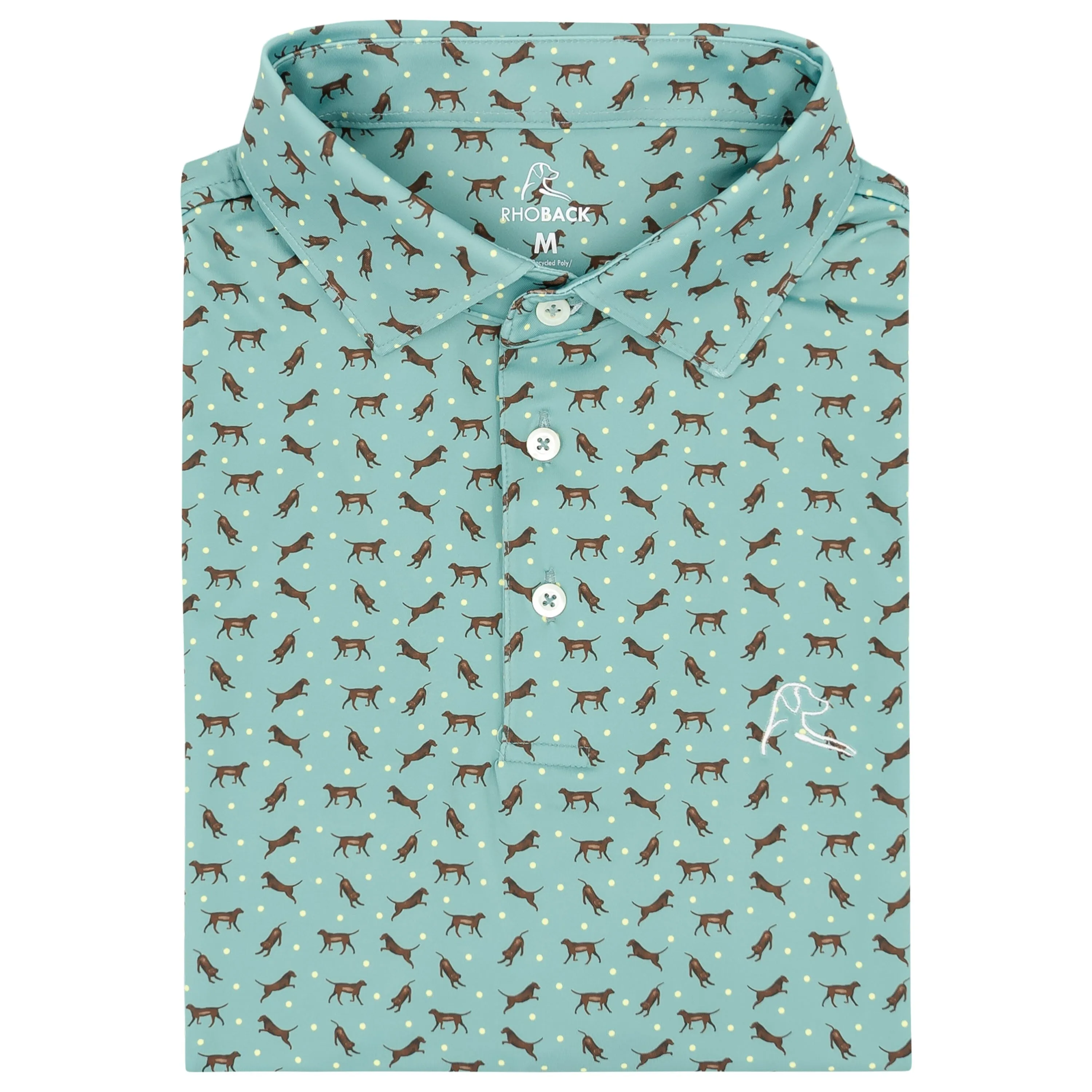 The Chocolate Lab | Performance Polo | The Chocolate Lab - Sea Green