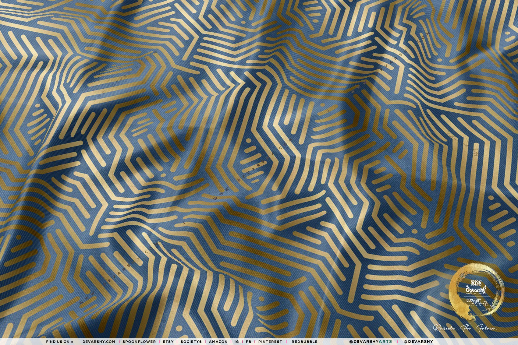 The Circuit Apparel Fabric 3Meters , 4 Colors | 8 Fabric Options | Abstract Fabric By the Yard | D20090