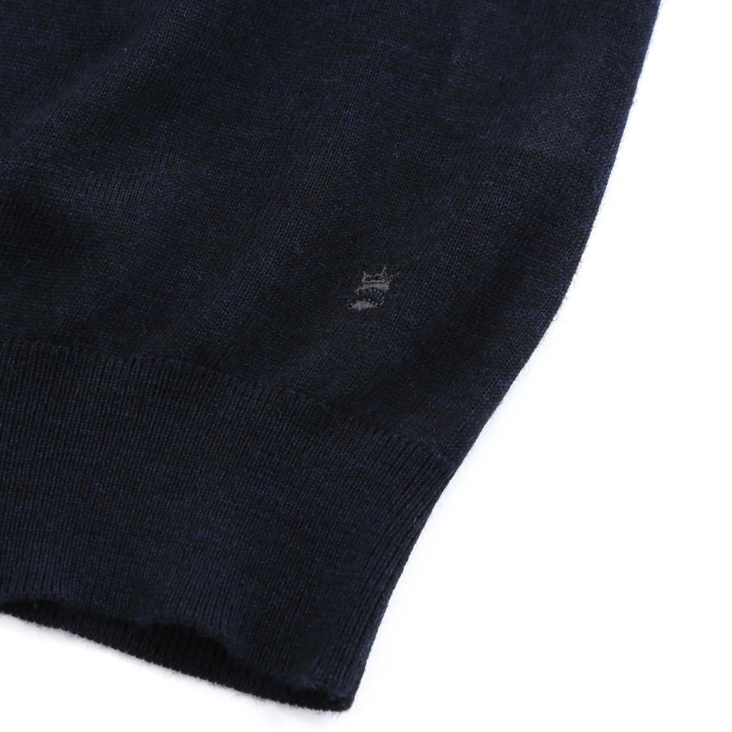 Thomas Maine 3 Button Knit Polo in Navy