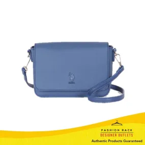 US Polo Assn Portsmouth Crossbody With Flap Pu Blue