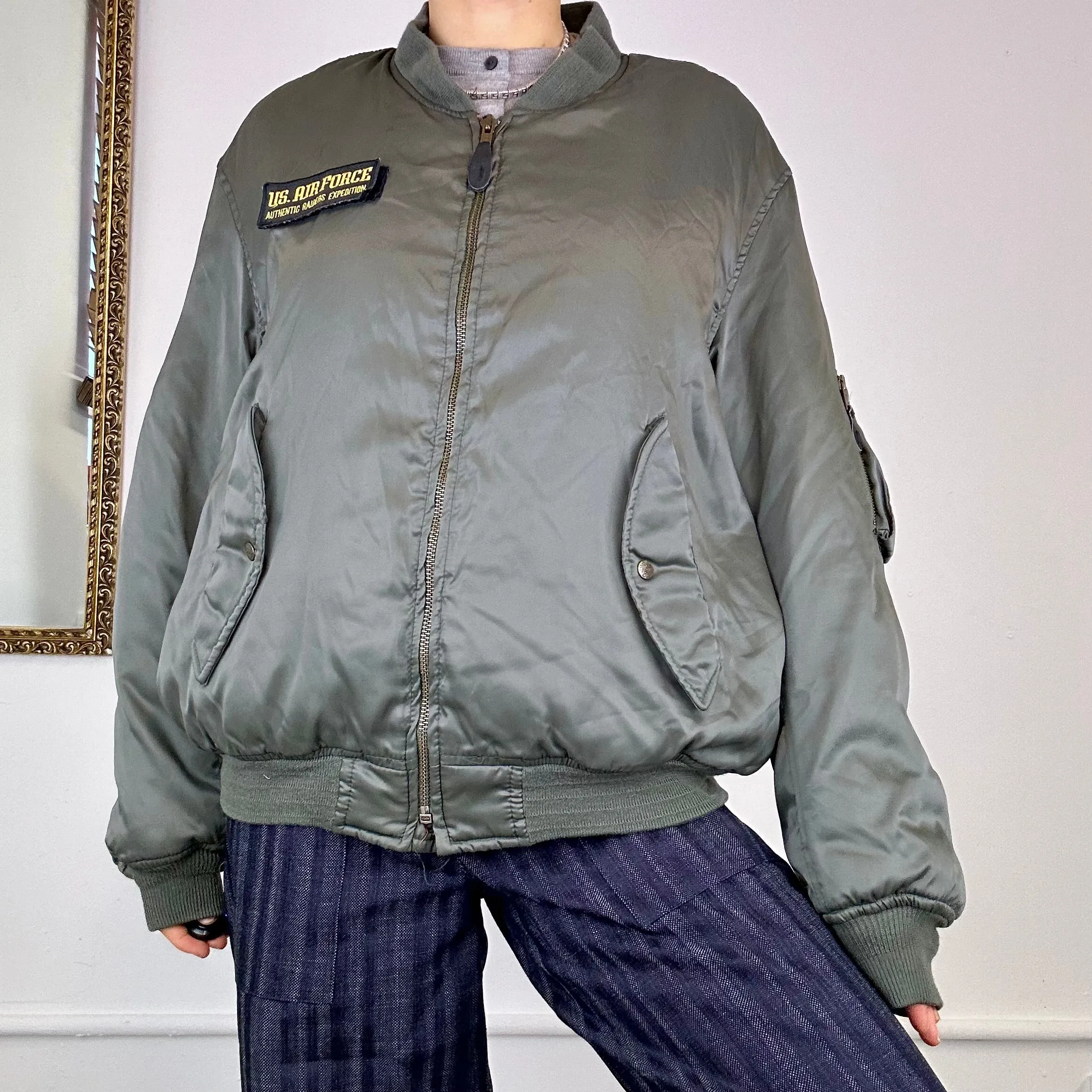 vintage us air force bomber jacket