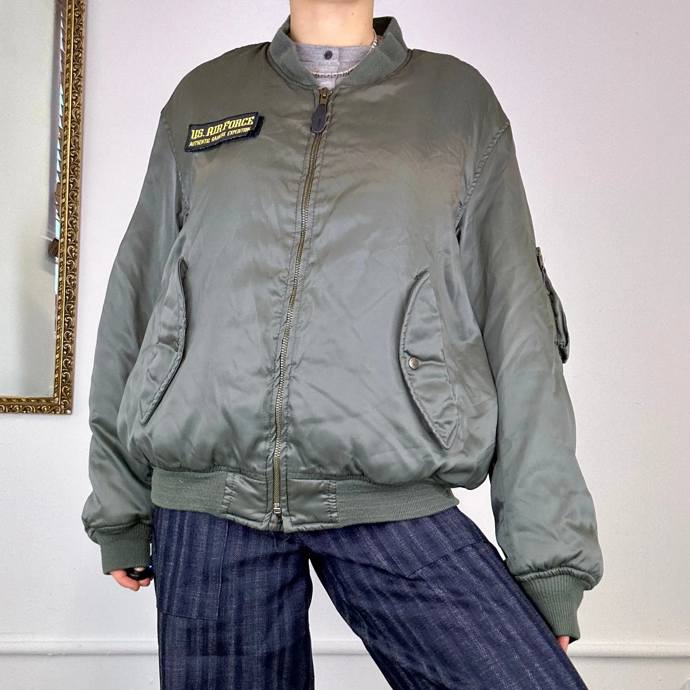 vintage us air force bomber jacket