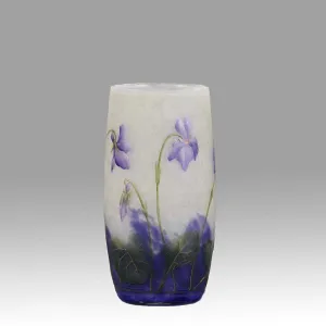 Violettes Vase by Daum Freres