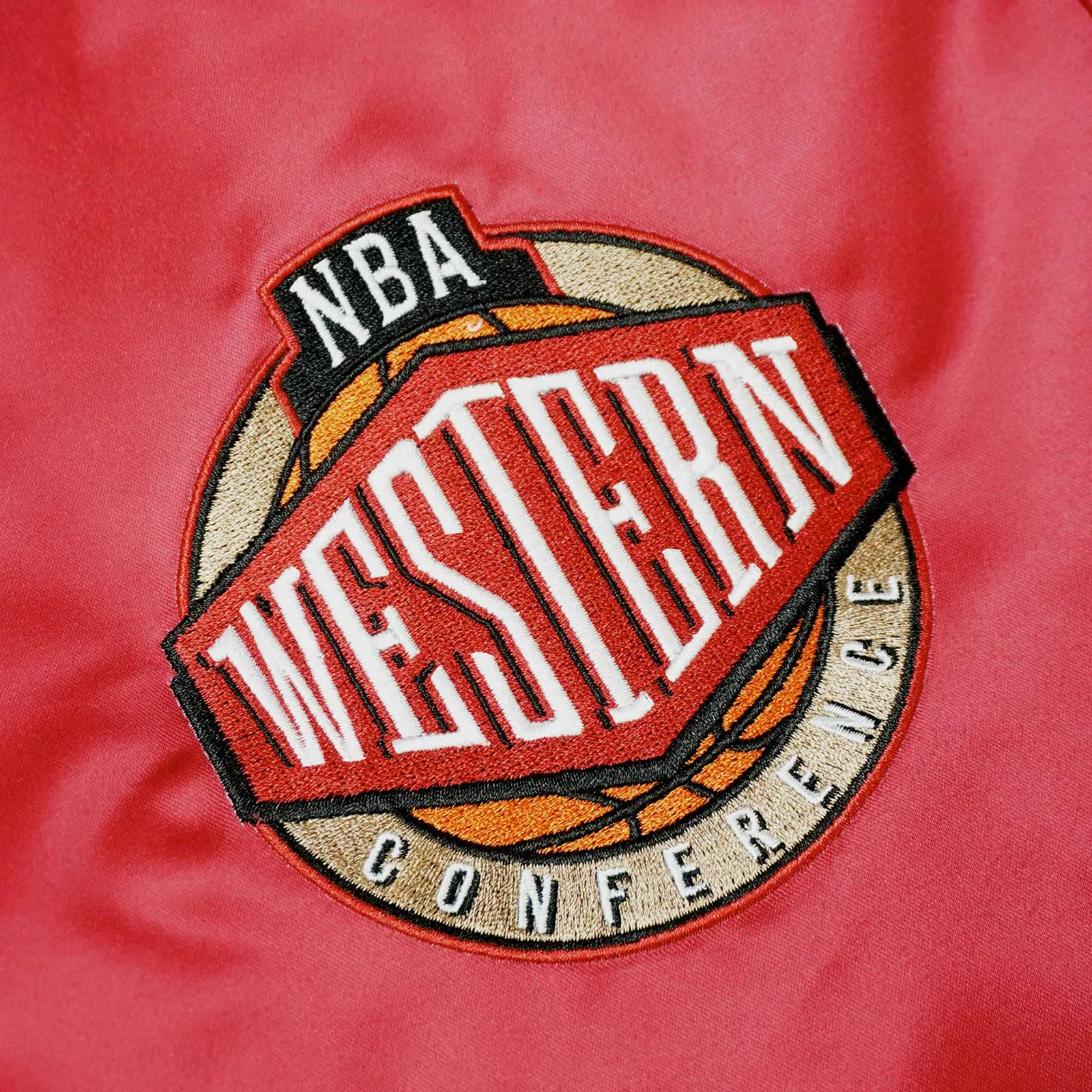 Western Conference All Star Heavyweight Satin HWC Jacket - Scarlet