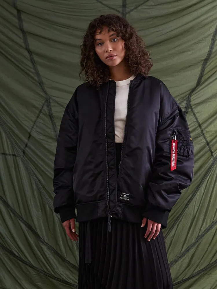 WOMEN'S OVERSIZED MA-1 MOD BOMBER JACKET