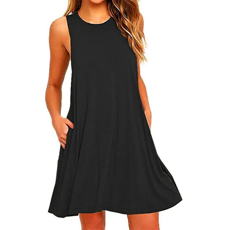 Women's Summer Casual Swing T-Shirt Dress