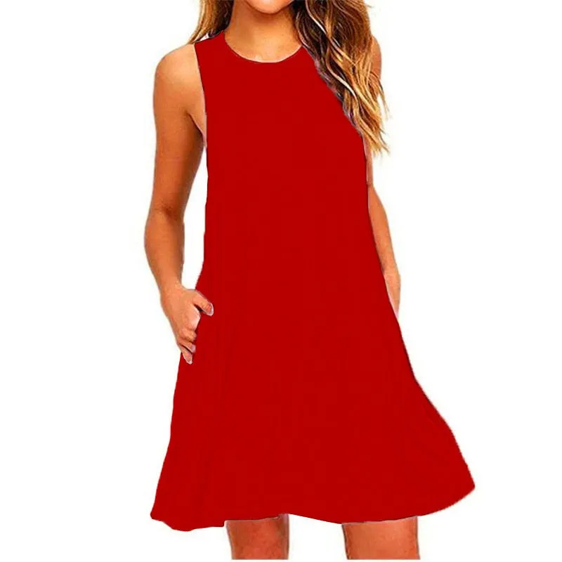 Women's Summer Casual Swing T-Shirt Dress