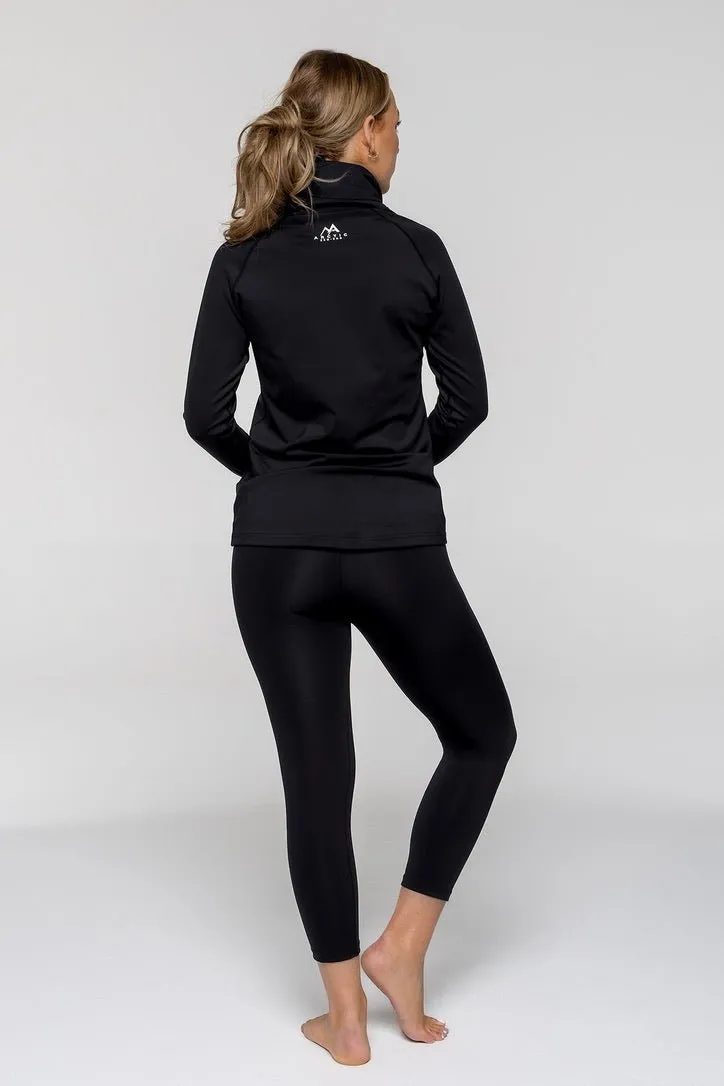 WOMEN'S THERMAL BASE LAYER LEGGING SEAMLESS 2.0 BLACK