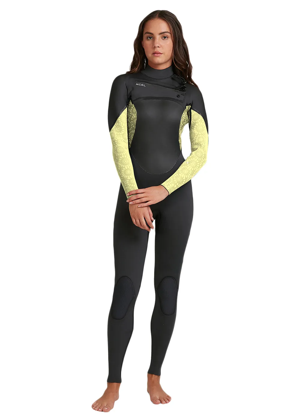 Xcel Womens Axis X 3/2mm Chest Zip Steamer Wetsuit