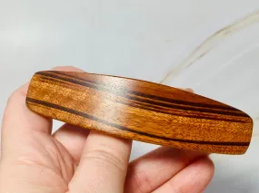 XL Tigerwood barrette, wood hair clip, wooden barrette, thick hair barrette