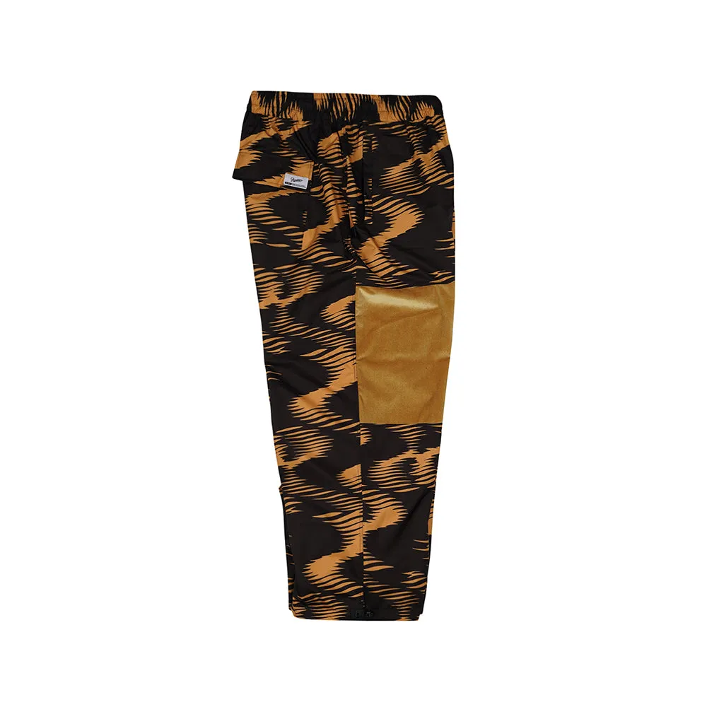 ZGZG WAVE VELVET SUPER WIDE BOX PANTS GOLD