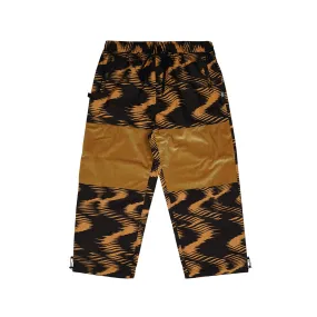 ZGZG WAVE VELVET SUPER WIDE BOX PANTS GOLD